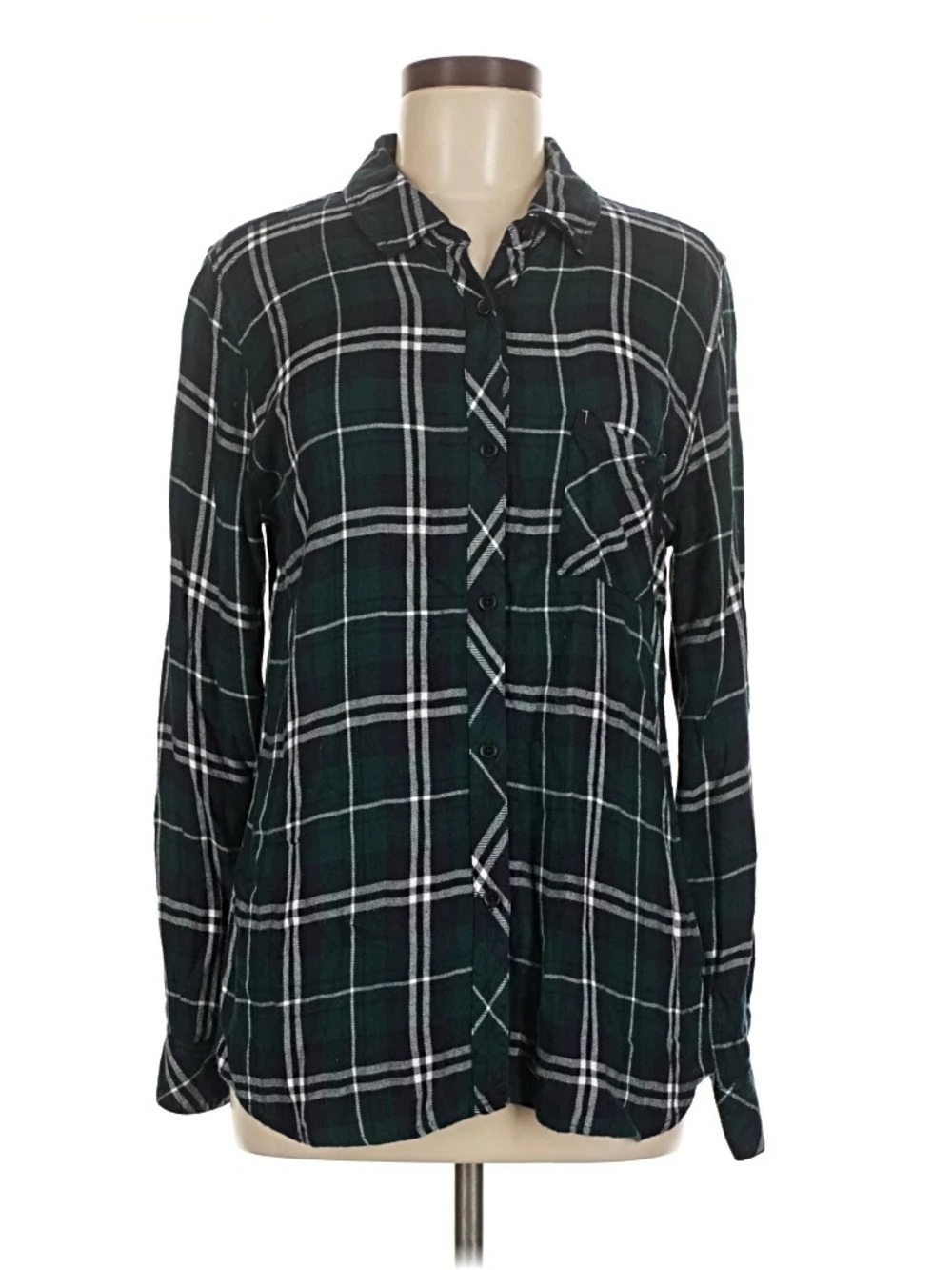Rails Green Plaid Button-Up Sz XXL